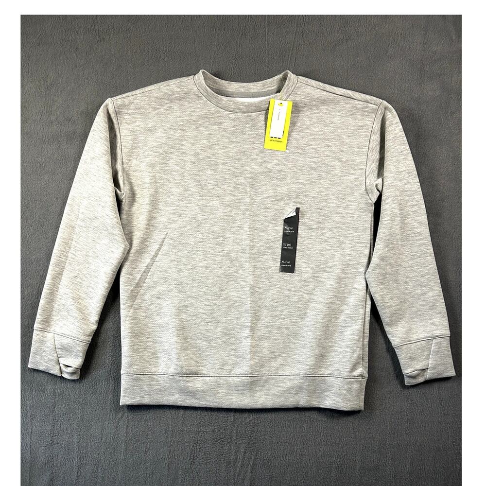 NWT All in Motion Crew Neck Performance Sweatshirt Youth Size 14 (XL) Gray
